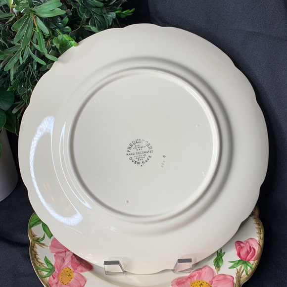 Set of 2 VTG Franciscan DESERT ROSE 10 1/2โ dinner plates 1953 to 1958 design - Picture 4 of 10